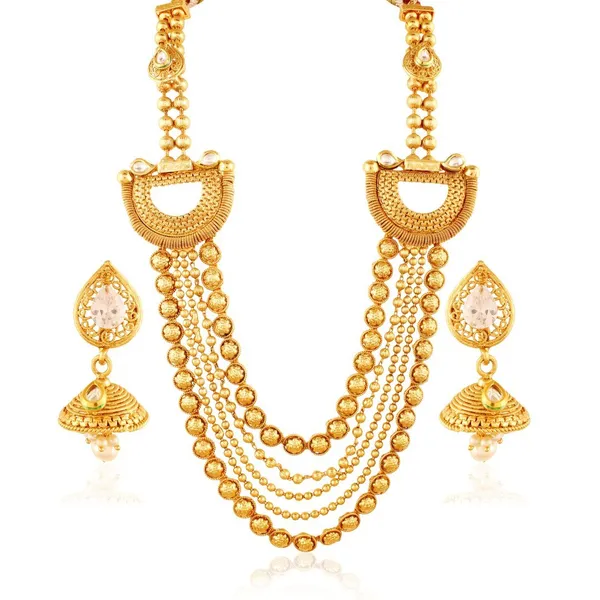 Golden_Necklace_With_Golden_Earring_Set