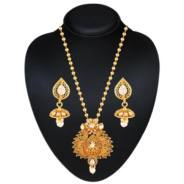 Gold_American_Diamond_Pendant_Set
