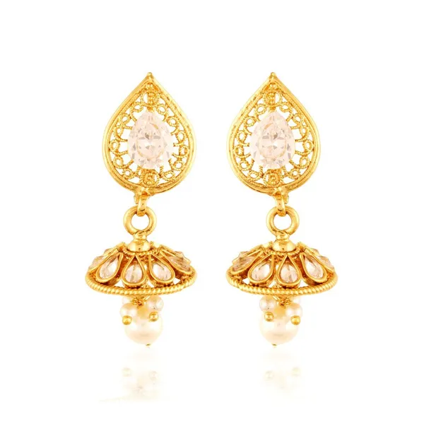 Gold_American_Diamond_Pendant_Set