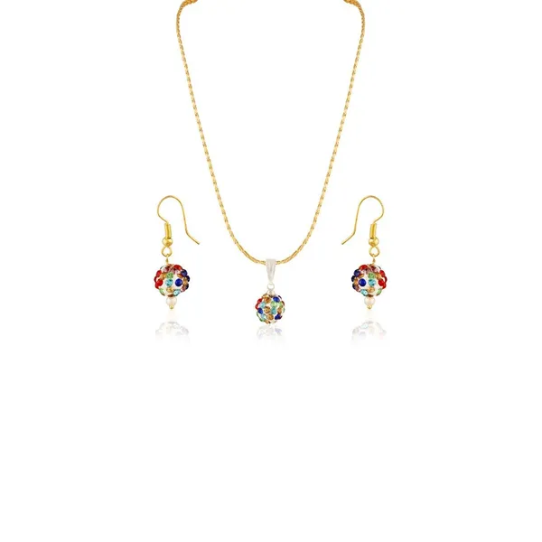 Gold_Multicolor_Stone_Pendant_Set