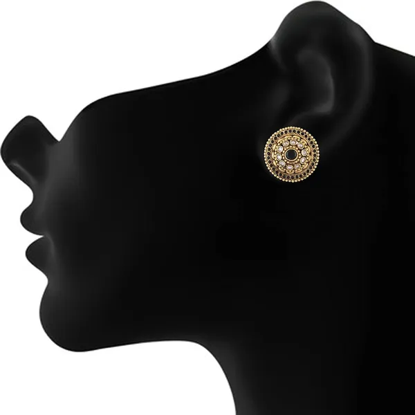 Gold_Combo_Of_3_Copper_Antique_Rajwadi_Stud_Earrings