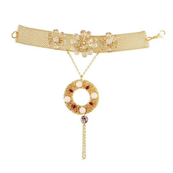 Gold_Floral_Golden_Bracelet_For_Women