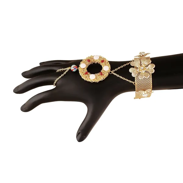 Gold_Floral_Golden_Bracelet_For_Women