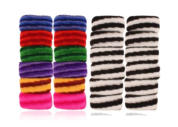 Multicolor_Soft_Multicolor_Rubber_Hair_Band_-_Set_Of_24_Pcs.