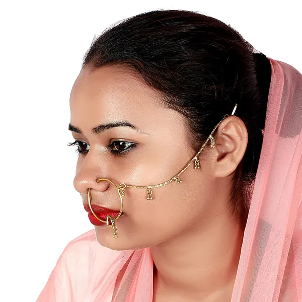Gold_Traditional_Antique_Nosepin_Nose_Ring_Rajwadi_Styled_Jewelry_For_Women