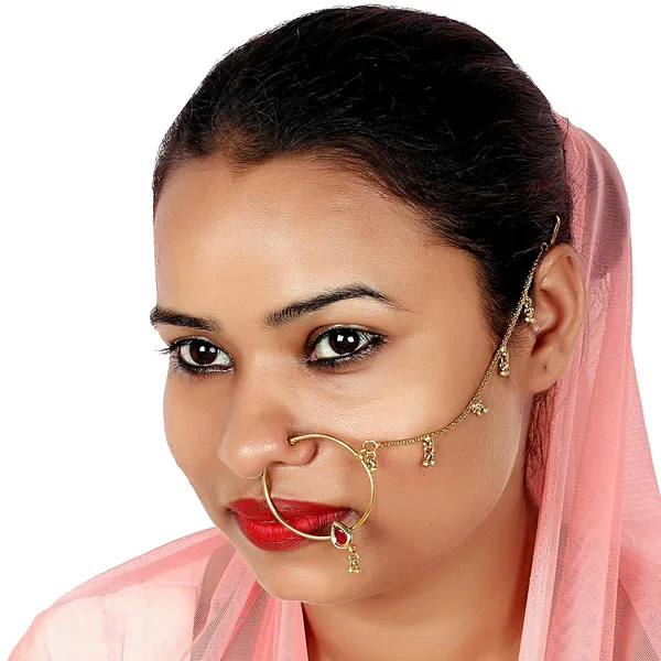 Gold_Traditional_Antique_Nosepin_Nose_Ring_Rajwadi_Styled_Jewelry_For_Women