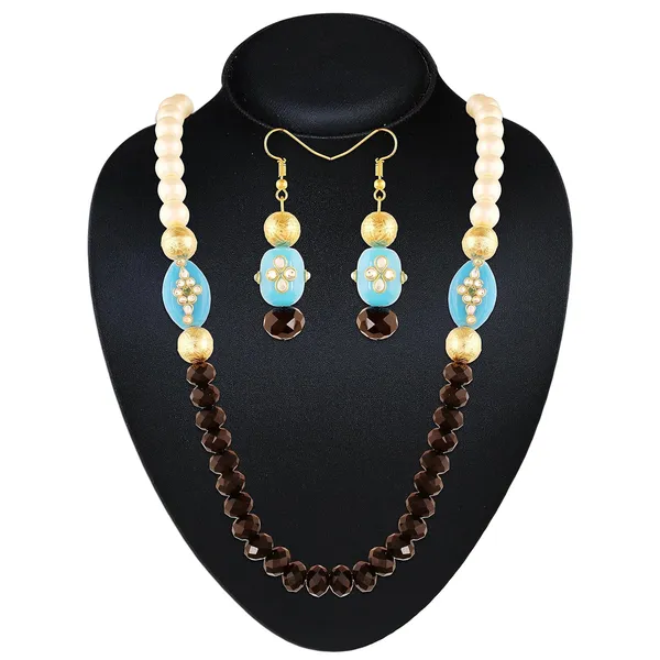 Multicolor_Colorful_Multi_Beads_And_Pearl_Necklace_With_Earrings