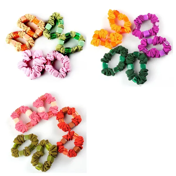 Multicolor_Cotton_Beaded_Hair_Ties_Hair_Band_Multi_Color_Combo_Pack_Of_18