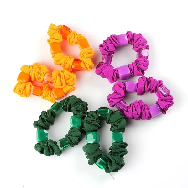 Multicolor_Cotton_Beaded_Hair_Ties_Hair_Band_Multi_Color_Combo_Pack_Of_18