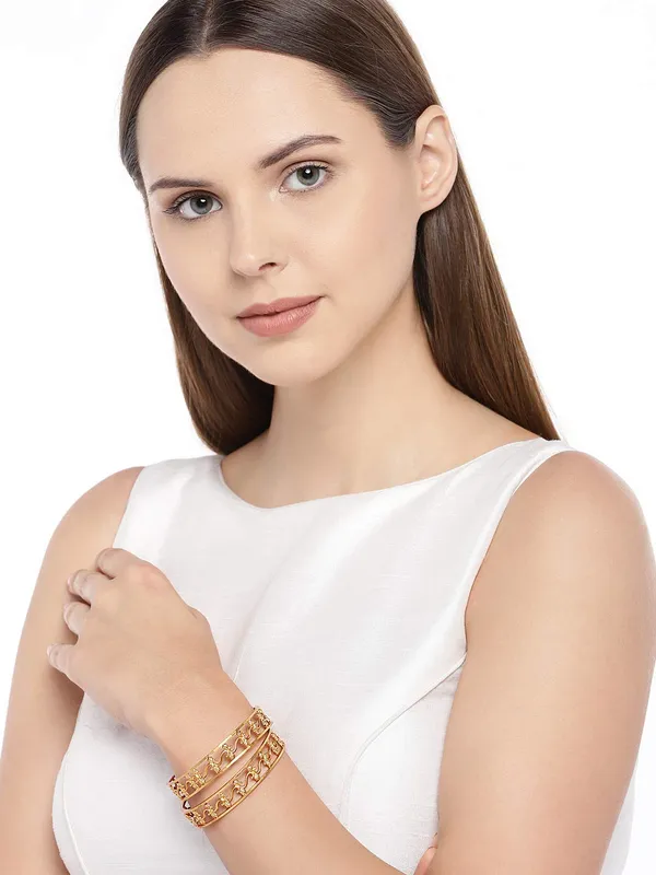 Gold_Matt_Gold_Handcrafted_Filigree_Bangles_(Size_2.4)