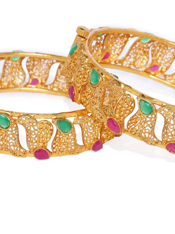 Gold_Ruby_Green_&_Maroon_Matt_Gold_Kada_Bangles_(2.4)