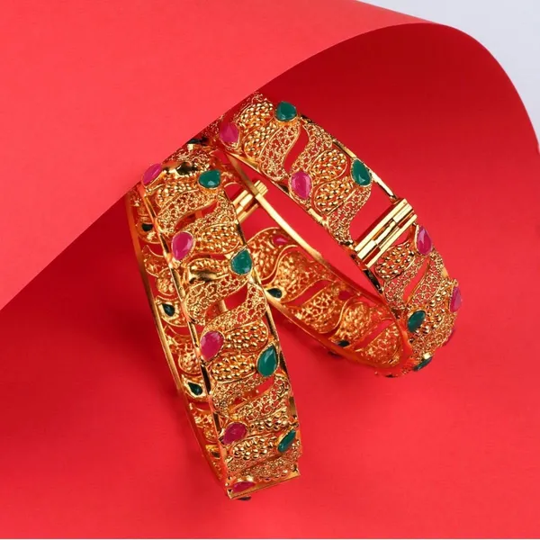 Gold_Ruby_Green_&_Maroon_Matt_Gold_Kada_Bangles_(2.4)
