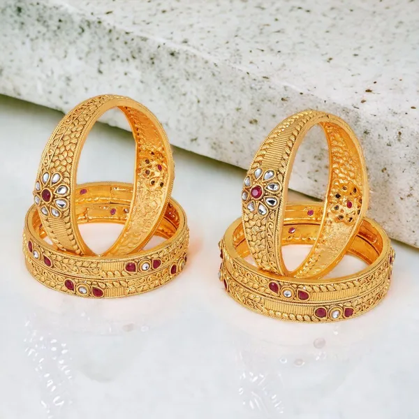 Gold_Matte_Gold_Plated_Antique_Inspired_Multicolour_Semi_Precious_Stones_Studded_Floral_Design_Rajwadi_Style/Bangles_Pack_Of_6_For_Women_And_Girls_(2.10)