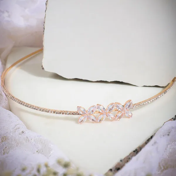 Rose_Gold_Stunning_Rose_Gold_Plated_American_Diamonds_Embellished_Delicate_Stylish_And_Elegant_Metallic_Hair_Band/Head_Band_For_Women_And_Girls_(Pack_Of_1)