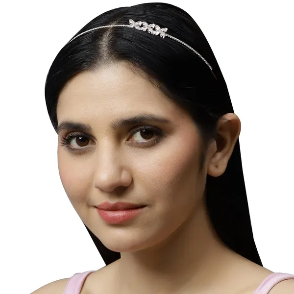 Rose_Gold_Stunning_Rose_Gold_Plated_American_Diamonds_Embellished_Delicate_Stylish_And_Elegant_Metallic_Hair_Band/Head_Band_For_Women_And_Girls_(Pack_Of_1)