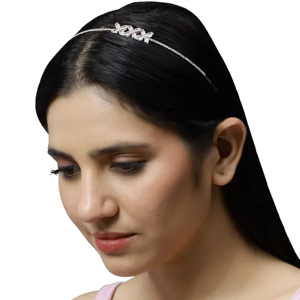 Rose_Gold_Stunning_Rose_Gold_Plated_American_Diamonds_Embellished_Delicate_Stylish_And_Elegant_Metallic_Hair_Band/Head_Band_For_Women_And_Girls_(Pack_Of_1)