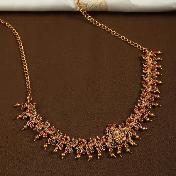 Multicolor_Traditional_Gold_Plated_Temple_Jewellery_With_Goddess_Lakshmi_Waist_Belt_|_Ethnic_Bridal_Kamarbandh_|_Kamarpatta_|_Kamarbandh_Belt_For_Wedding_|
