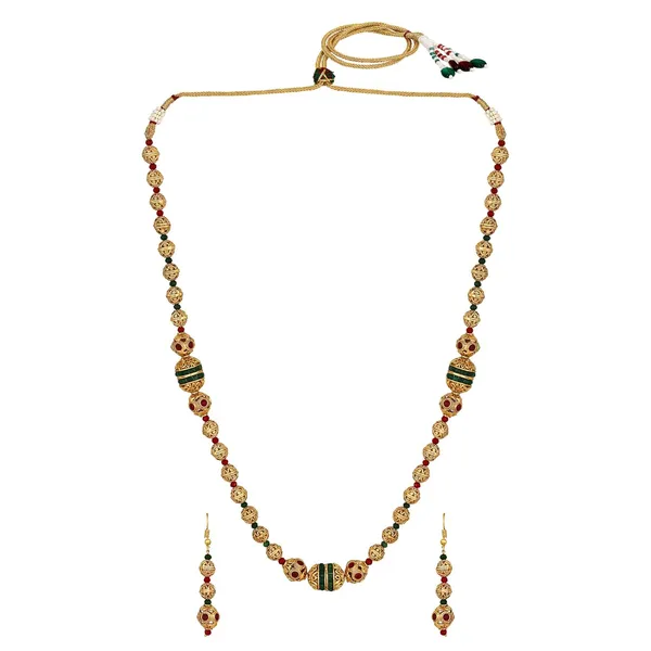 Gold_Plated_Stylish_Wedding_Style_Handcrafted_Long_Multi_Strand_Pearl_Jaipuri_Mala_Necklace_With_Earrings_Set_For_Women_And_Girls_Set_Of_1