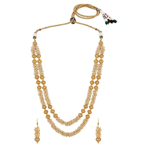 Gold_Plated_Stylish_Wedding_Style_Handcrafted_Long_Multi_Strand_Pearl_Jaipuri_Mala_Necklace_With_Earrings_Set_For_Women_And_Girls_Set_Of_1