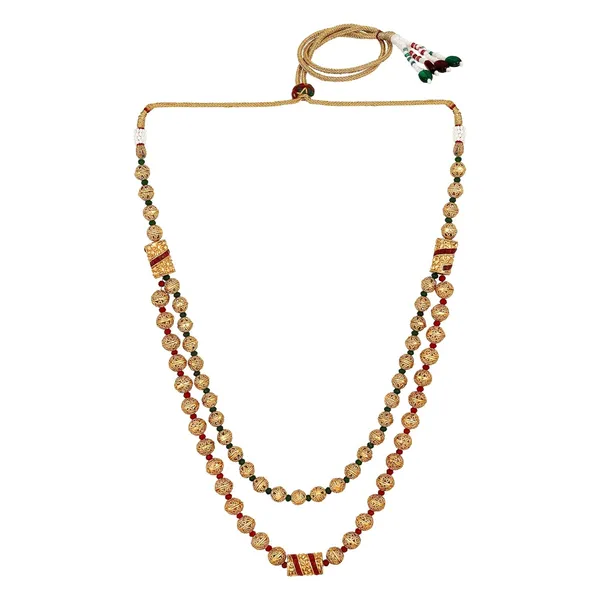 Gold_Plated_Stylish_Wedding_Style_Handcrafted_Long_Multi_Strand_Pearl_Jaipuri_Mala_Necklace_With_Earrings_Set_For_Women_And_Girls_Set_Of_1