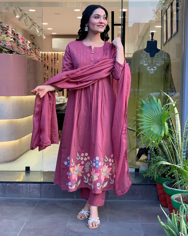 Pink_Cotton_Printed_Kurta_Set_For_Women