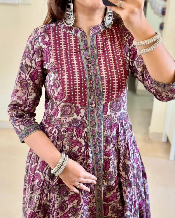 Purple_Cotton_Printed_Kurta_Set_For_Women