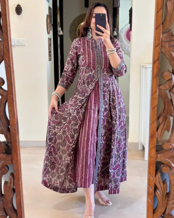 Purple_Cotton_Printed_Kurta_Set_For_Women