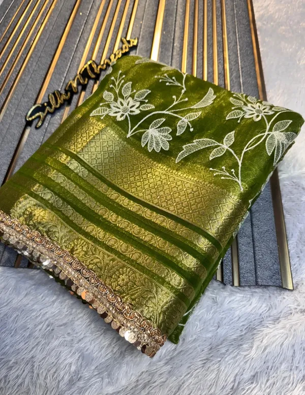 Organza_Shimmer_Silk_Chikankari_Embroidery_Saree_With_Designer_Lace