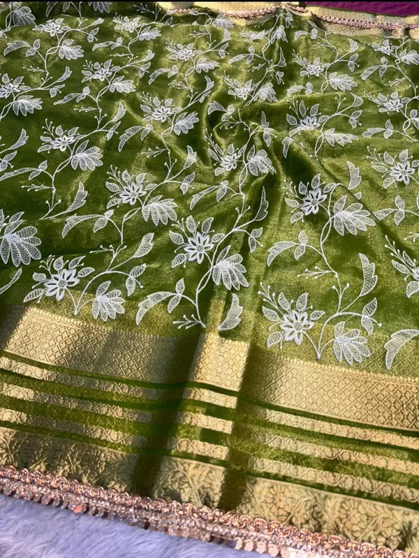 Organza_Shimmer_Silk_Chikankari_Embroidery_Saree_With_Designer_Lace