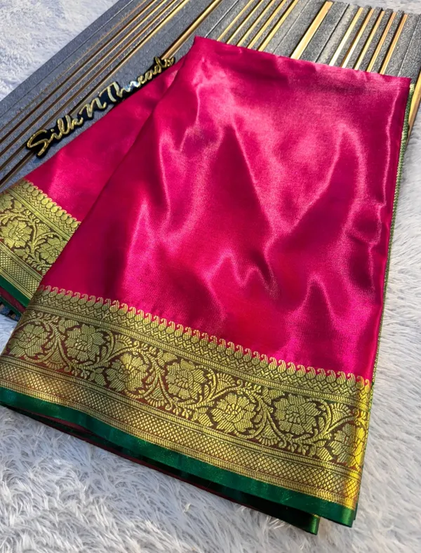 Banarasi_Satin_Silk_Saree_With_Dual_tone_Pattern