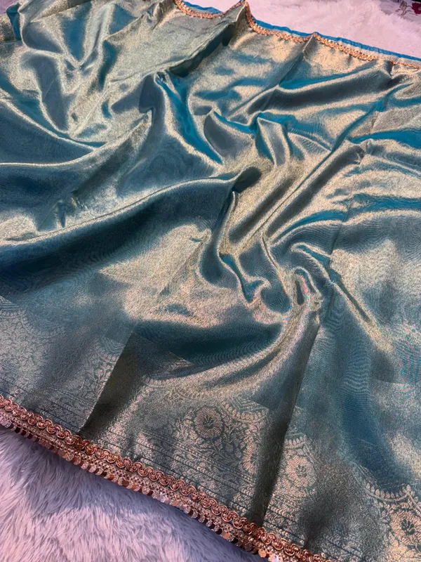 Banarasi_Pure_Tissue_Saree_with_Designer_Sequence_Lace_With_Unstitched_Blouse_Piece