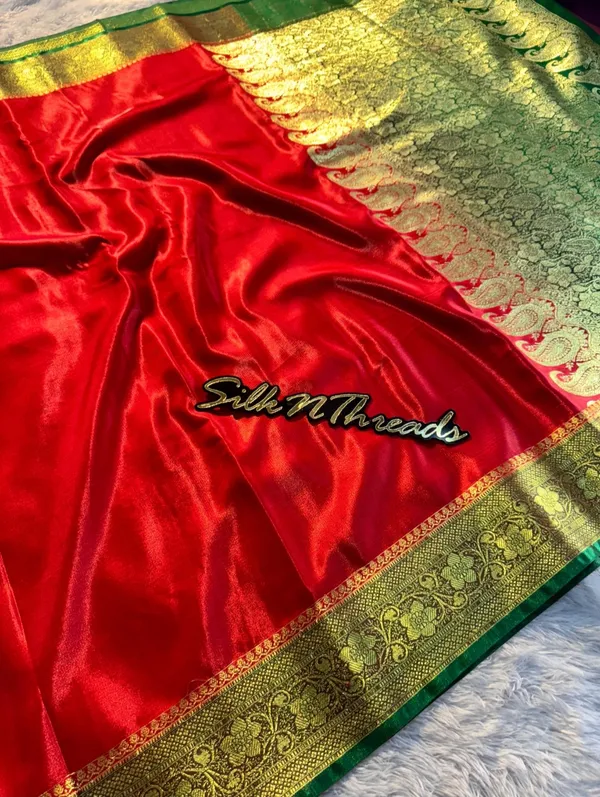 Banarasi_Satin_Silk_Saree_With_Dual_tone_Pattern