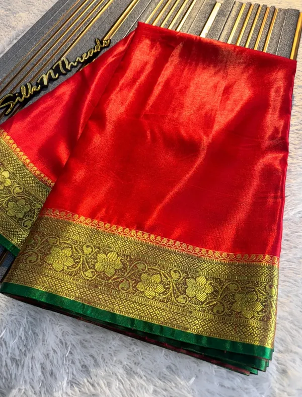 Banarasi_Satin_Silk_Saree_With_Dual_tone_Pattern