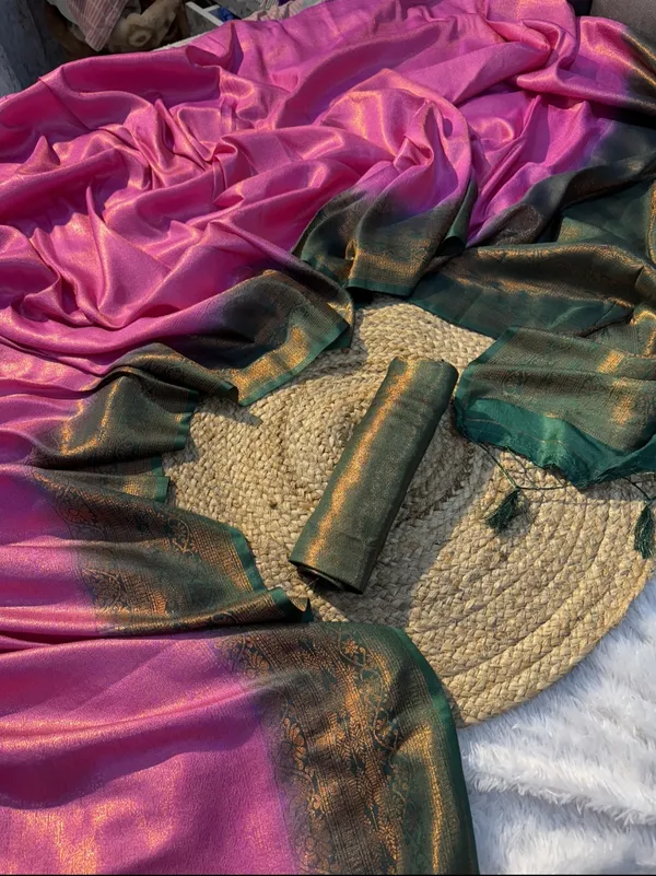 Kubera_Pattu_Pink_Softy_Silk_Saree_With_Ethnic_Motif_Copper_Zari_With_Unstitched_Blouse_Piece