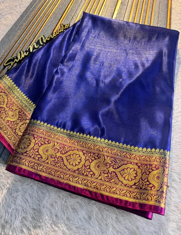 Banarasi_Satin_Silk_Saree_With_Dual_tone_Pattern