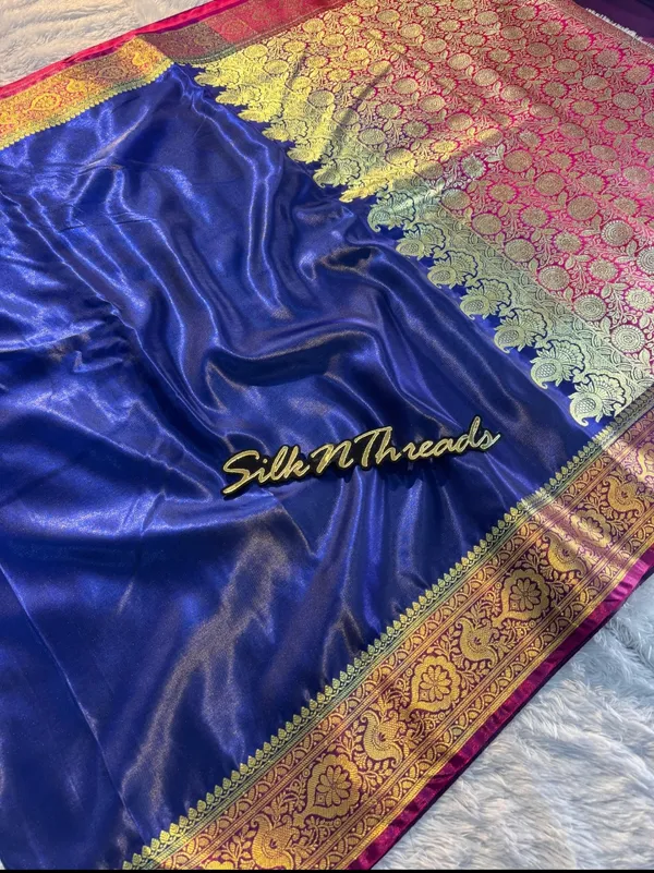 Banarasi_Satin_Silk_Saree_With_Dual_tone_Pattern