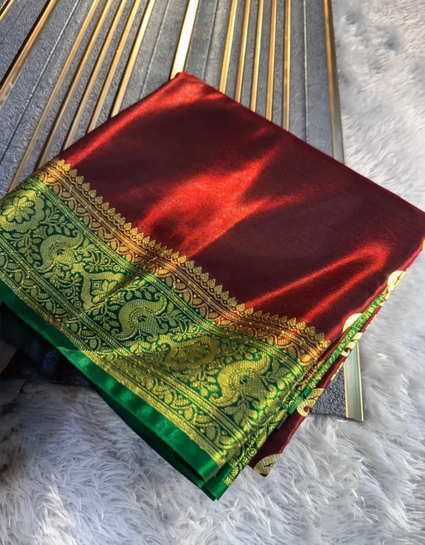 Banarasi_Satin_Silk_Saree_With_Dual_tone_Pattern