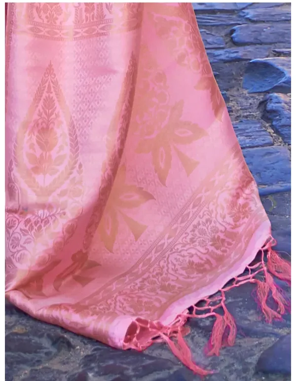Kubera_Pattu_Baby_Pink_Softy_Silk_Saree_With_Ethnic_Motif_Copper_Zari_With_Unstitched_Blouse_Piece
