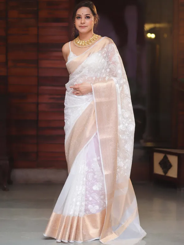 Organza_Silk_Resham_Embroidery_Work_Saree