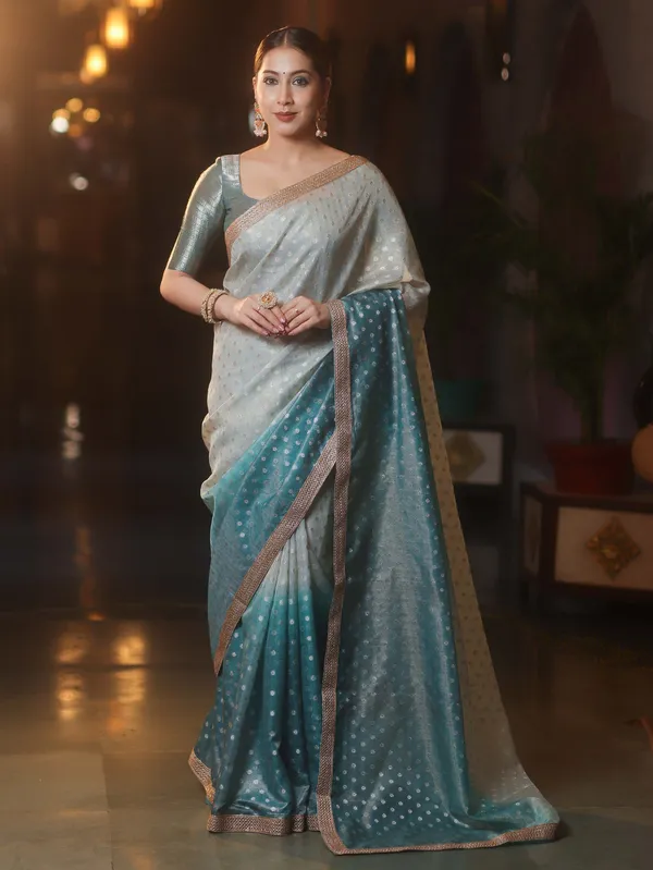 Banarasi_Tissue_All_over_zari_Booti_Saree_with_Shaded_Dye_Pattern