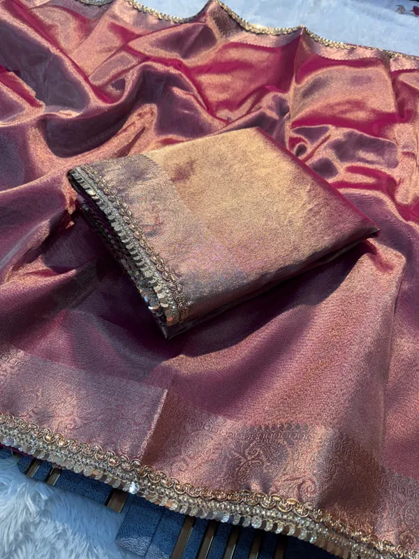 Banarasi_Pure_Tissue_Saree_with_Designer_Sequence_Lace_With_Unstitched_Blouse_Piece