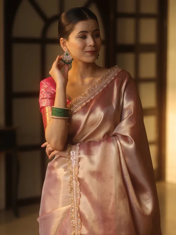 Nayanthara_Mam_Inspired_Tissue_Silk_saree_with_Designer_Lace