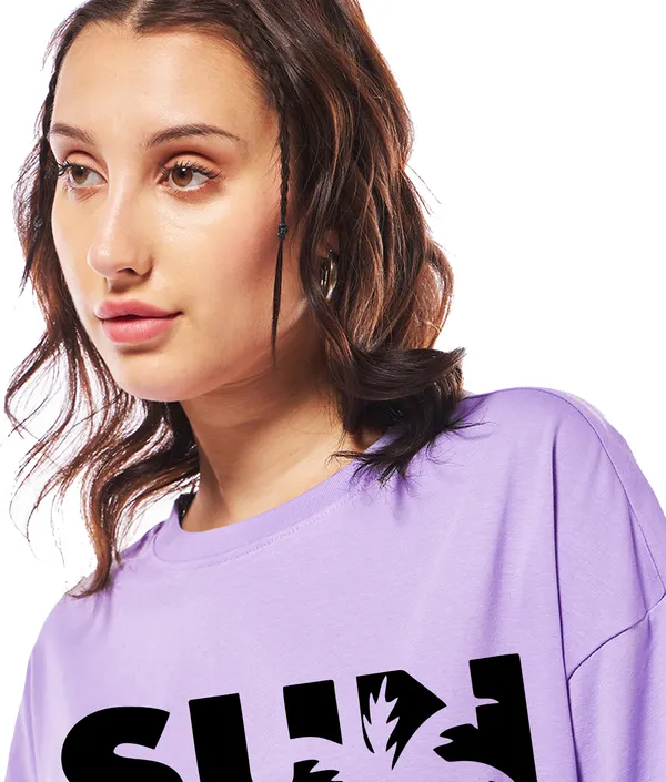 Purple_Cotton_Blend_Printed_Round_Neck_Half_Sleeve_Oversized_&_Regular_&_Comfort_Fit_T-Shirt_For_Women