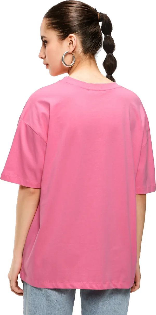 Pink_Cotton_Blend_Printed_Round_Neck_Half_Sleeve_Oversized_T-Shirt_For_Women