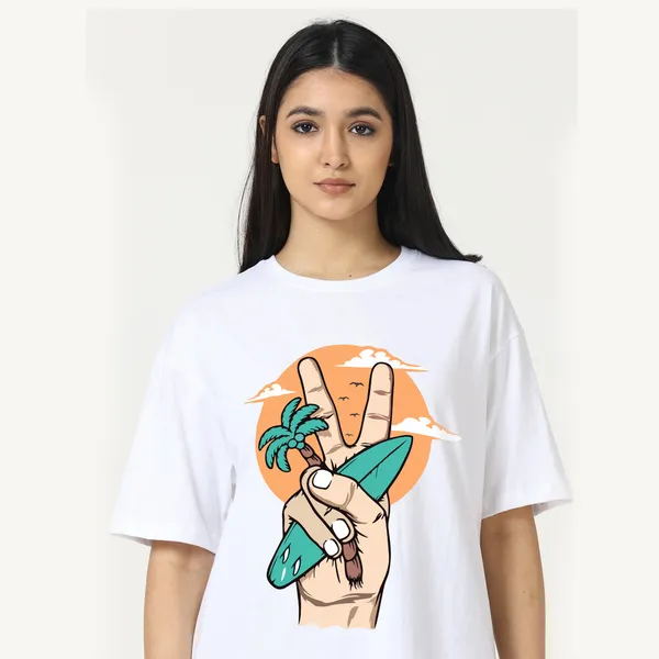 White_Cotton_Blend_Printed_Round_Neck_Half_Sleeve_Comfort_Fit_&_Oversized_&_Regular_T-Shirt_For_Women