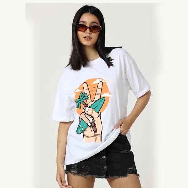 White_Cotton_Blend_Printed_Round_Neck_Half_Sleeve_Comfort_Fit_&_Oversized_&_Regular_T-Shirt_For_Women