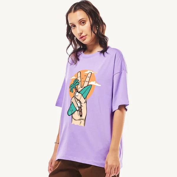 Purple_Cotton_Blend_Printed_Round_Neck_Half_Sleeve_Comfort_Fit_&_Oversized_&_Regular_T-Shirt_For_Women
