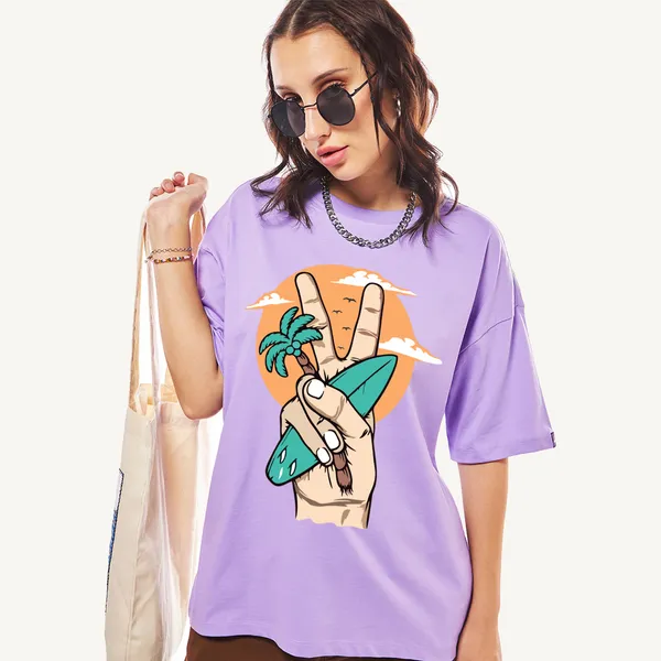 Purple_Cotton_Blend_Printed_Round_Neck_Half_Sleeve_Comfort_Fit_&_Oversized_&_Regular_T-Shirt_For_Women
