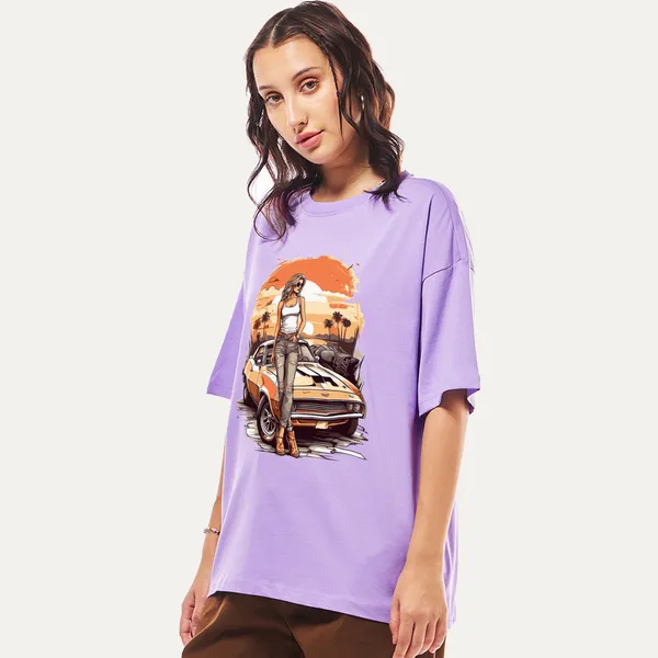 Purple_Cotton_Blend_Printed_Round_Neck_Half_Sleeve_Comfort_Fit_&_Oversized_&_Regular_T-Shirt_For_Women