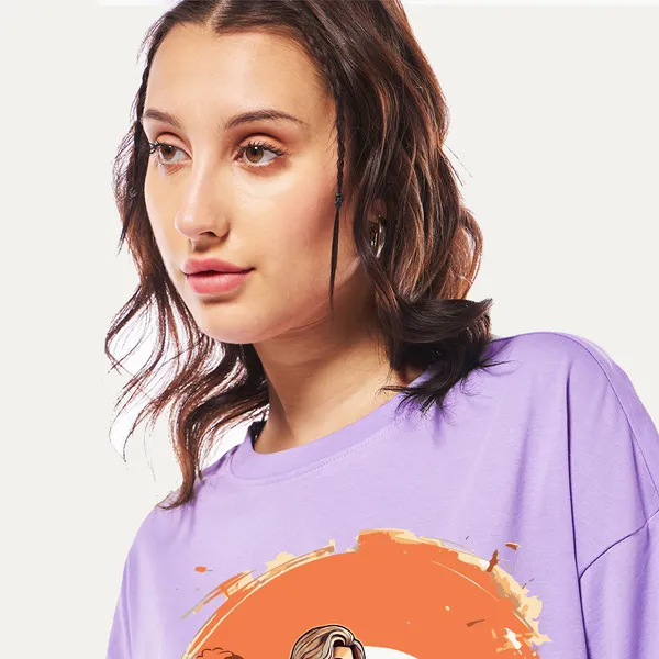 Purple_Cotton_Blend_Printed_Round_Neck_Half_Sleeve_Comfort_Fit_&_Oversized_&_Regular_T-Shirt_For_Women